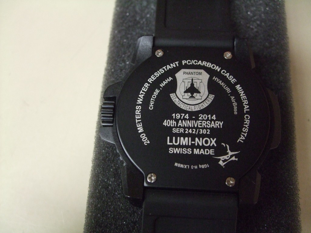 腕時計　LUMINOX  航空自衛隊限定モデル　302T.F.S Limited特徴風防防水ダイバーズウォッチ
