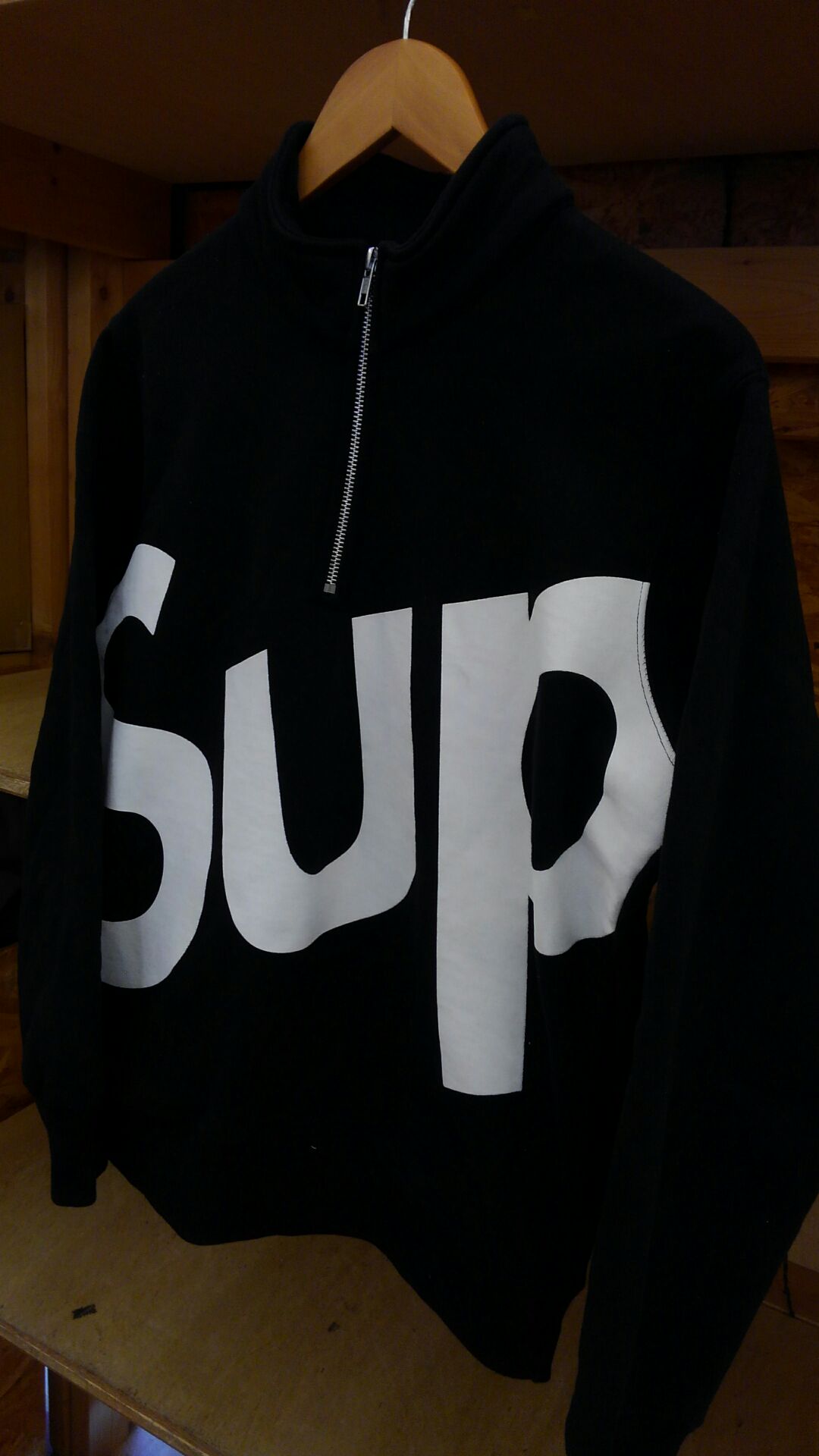 SUPREME 15AW Sup Half Zip Pullover