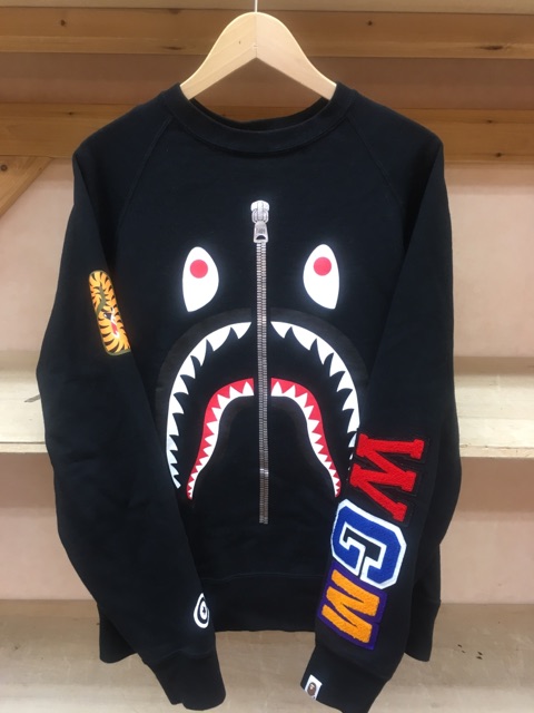 A Bathing Ape シャークトレーナー 大人気 6660円引き swim.main.jp