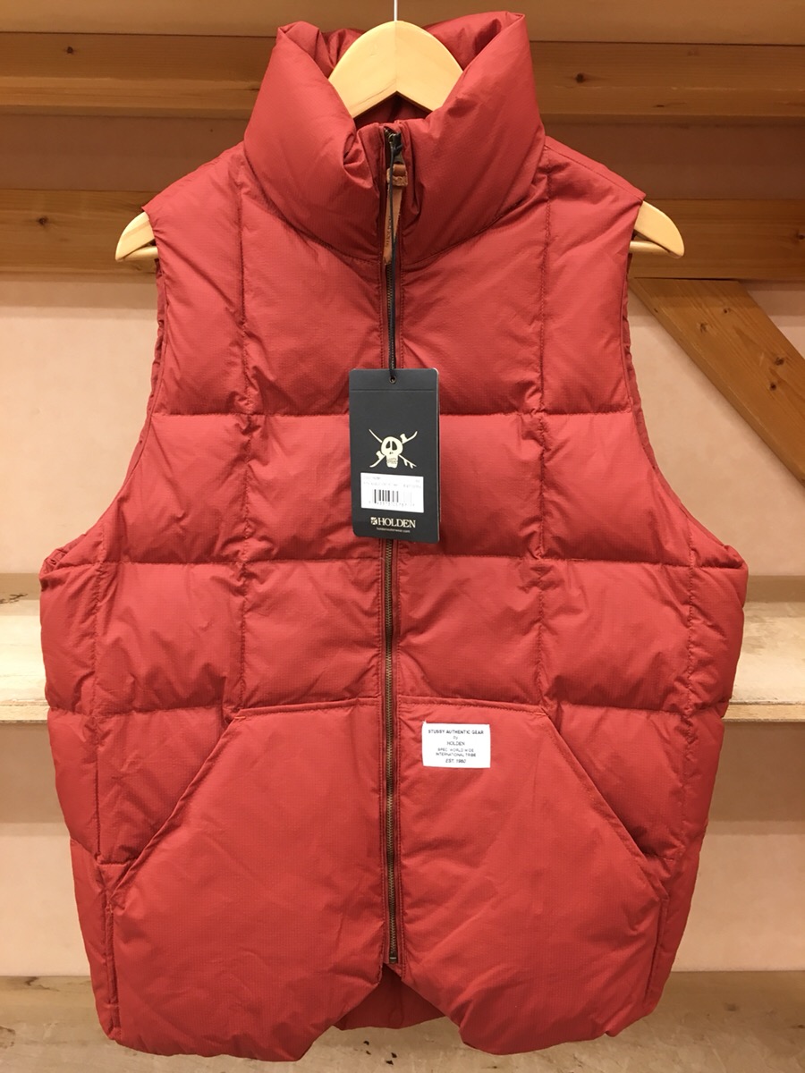 Stussy By Holden Packable Down Vest 赤茶 L