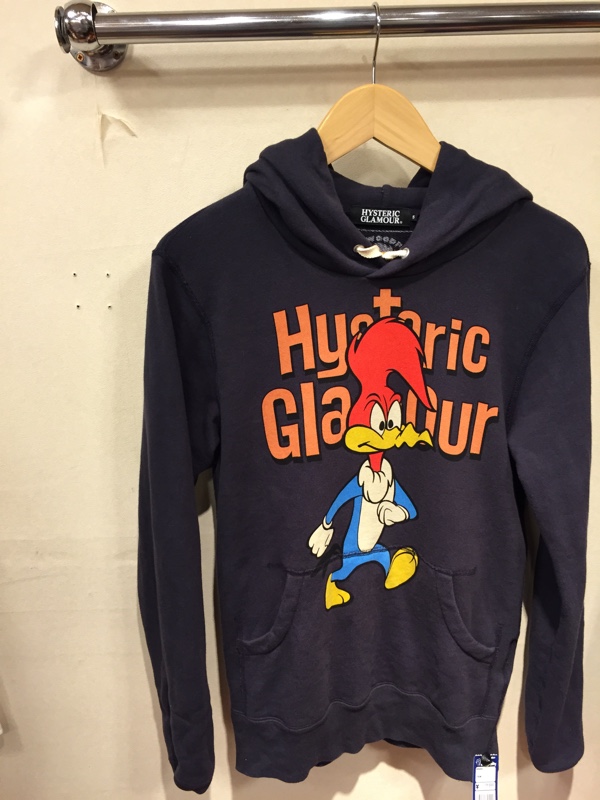 P243◯ HYSTERIC GLAMOUR ヒス  パーカー ウッドペッカー