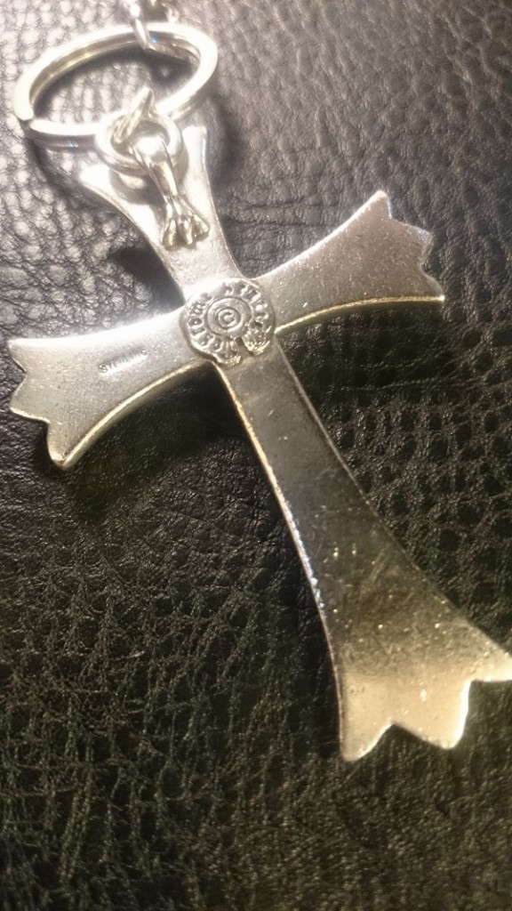 chrome hearts large ch cross key ring (3)