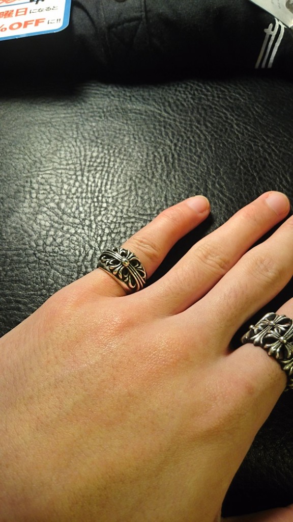 chrome hearts フローラルクロスリング (4)