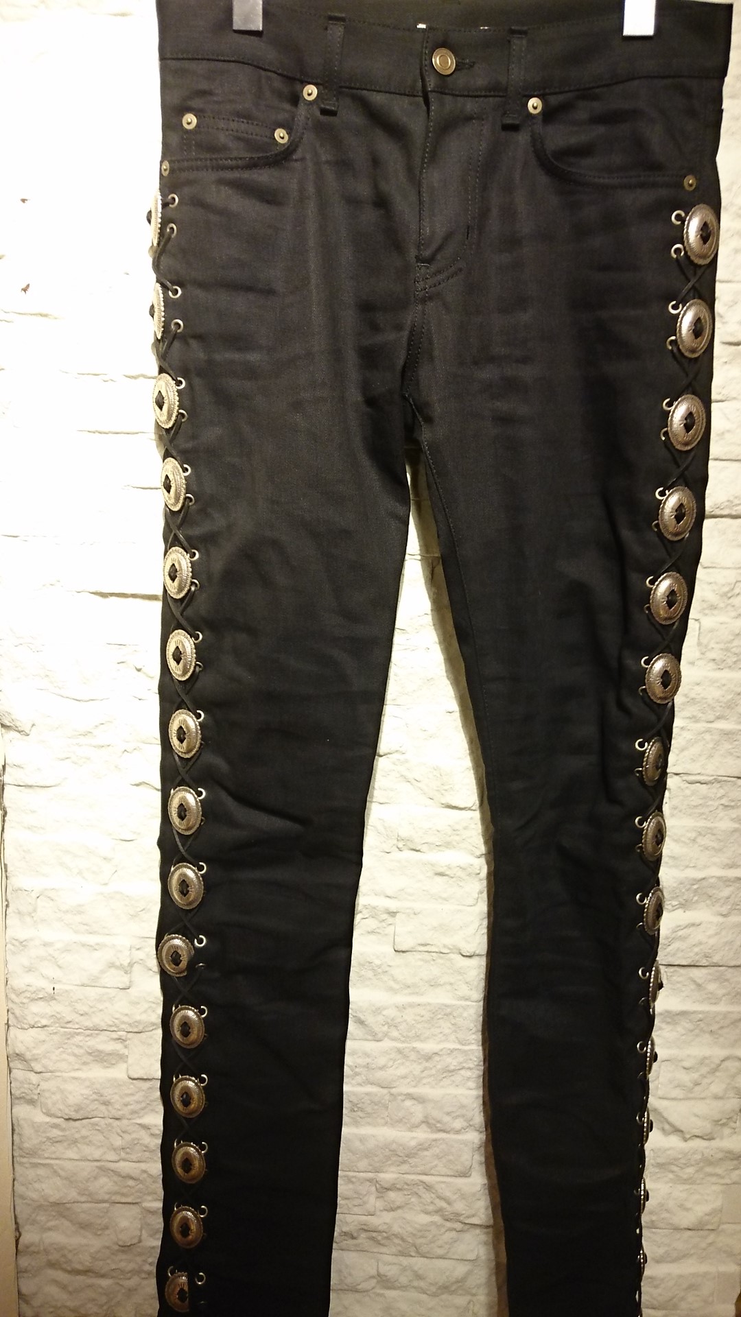 saint laurent concho jeans