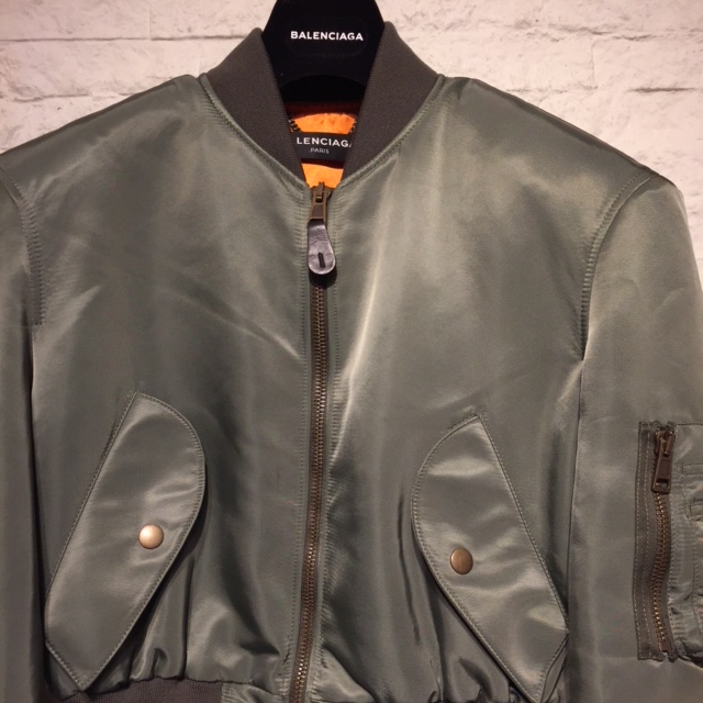 定価20万超BALENCIAGA 17SS Boxy Bomber Jacket www